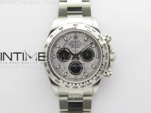 Daytona 116506 APSF Meteorite Dial Sticks Markers On SS Bracelet Slim A7750