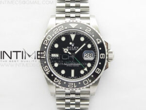 GMT-Master II 116710 LN Black Ceramic 904L SS NTF 1:1 Best Edition on Jubilee Strap VR3186 CHS