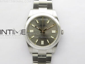 Oyster Perpetual 41mm 124300 904L Steel GMF 1:1 Best Edition Silver Dial on SS Bracelet VR3230 V2