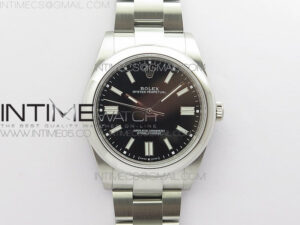 Oyster Perpetual 41mm 124300 BP Best Edition Black Dial on SS Bracelet