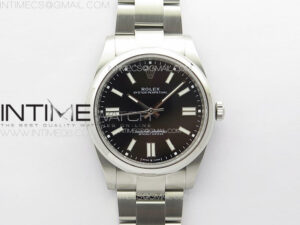 Oyster Perpetual 41mm 124300 SS APSF 1:1 Best Edition Black Dial on SS Bracelet A2824