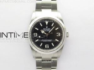 Explorer 124270 36mm V2 904L Steel GMF 1:1 Best Edition Black Dial on SS Bracelet VR3230