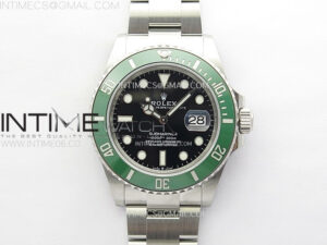 Submariner 126610 LV Green Ceramic Bezel 904L Steel C+F 1:1 Best Edition Black Dial On 904L Bracelet VR3235
