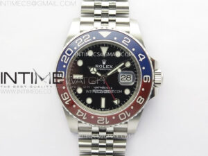 GMT-Master II 126710 BLRO Blue/Red Ceramic C+F 1:1 Best Edition Black Dial on Jubilee Bracelet SH3285 CHS