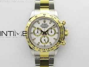 Daytona 116503 YG/SS APSF White Dial Stick Markers On YG/SS Bracelet Slim A7750