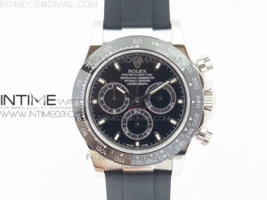 Daytona SS BP Version Black Dial On Rubber Strap A7750@6