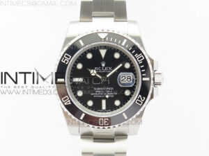 Submariner 116610 LN Black Ceramic VRF Max 904L 1:1 Best Edition on SS Bracelet VR3135