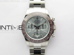 Daytona 116506 Brown Ceramic BTF 1:1 Best Edition Ice Blue Dial Crystal Marker on SS Bracelet SA4130 V2