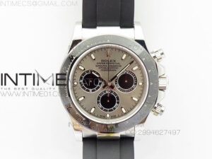Daytona 116519LN JH Best Gray Dial On Rubber Strap A4130 (Free XS rubber strap)