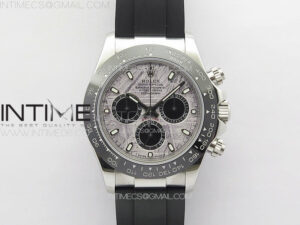 Daytona 116519LN APSF Best Edition Meteorite Dial Sticks Markers On Rubber Strap Slim A7750