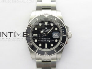 Submariner 116610 LN Black Ceramic C+F 904L 1:1 Best Edition on SS Bracelet VR3135