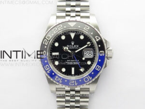 GMT-Master II 126710 Black/Blue Ceramic Bezel 904L SS GMF 1:1 Best Edition Black Dial on 904L Jubilee Bracelet VR3285 V5