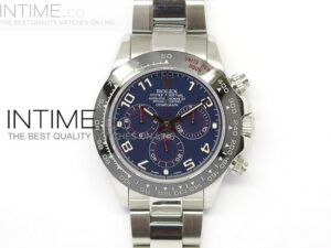 Daytona Ceramic Bezel SS/Blue dial Number Marker  A7750 @ 6