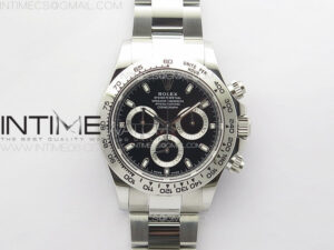Daytona 116509 904 SS BTF 1:1 Best Edition Black Dial On 904L SS Bracelet SA4130