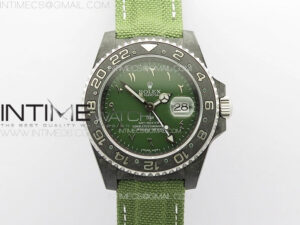 GMT Carbon DIWF Best Edition Green Dial on Green Nylon Strap SA3186 CHS