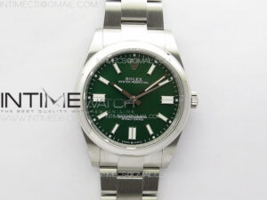 Oyster Perpetual 41mm 124300 904L Steel GMF 1:1 Best Edition Green Dial on SS Bracelet VR3230 V2
