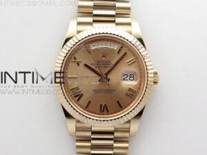 Day-Date 40mm 228239 RG BP New Dial Version RG Roman Markers Dial on RG President Bracelet A2836