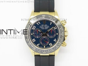 Daytona YG BP Version Blue Dial Numbers Markers On Rubber Strap A7750@6