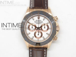 Daytona 116515 White Dial on Brown Leather Strap A7750