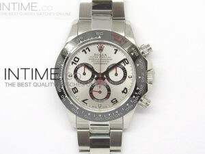 Daytona Ceramic Bezel SS/Silver dial Number Marker  A7750 @ 6