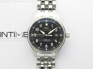 Mark XX IW328202 SS KKF 1:1 Best Edition Black Dial on SS Bracelet MIYOTA 9015