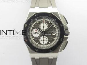 Royal Oak Offshore 44mm SS APSF 1:1 Best Edition Gray Dial on Grey Rubber Strap