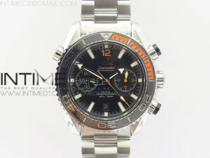 Planet Ocean Master Chronometer Chrono SS V2 OM 1:1 Best Edition Black Dial on SS Bracelet A9900
