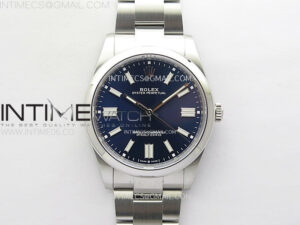Oyster Perpetual 41mm 124300 904L VSF 1:1 Best Edition Blue Dial on SS Bracelet VS3235
