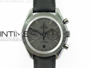 Speedmaster "Dark Side of The Moon" Real Ceramic OMF 1:1 Best Edition Black Black on Nylon Strap A9300