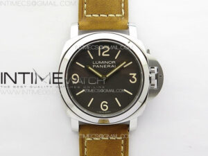 PAM390 N HWF 1:1 Best Edition on Brown Leather Strap A6497