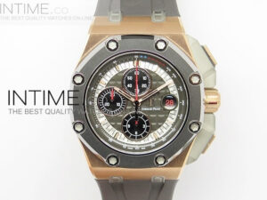 ROYAL OAK OFFSHORE 44MM RG CERMET BEZEL MICHAEL SCHUMACHER 1:1 JF BEST EDITION A7750