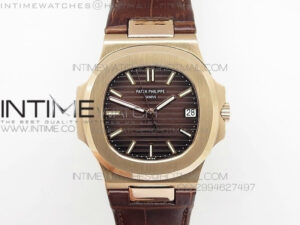 Nautilus Jumbo 5711 RG BP V2 Brown Dial on Brown Leather MIYOTA 9015 PP324CS