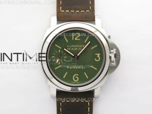 PAM 911 T Noob 1:1 Best Edition on Brown Leather Strap A6497 with Y-Incabloc V12