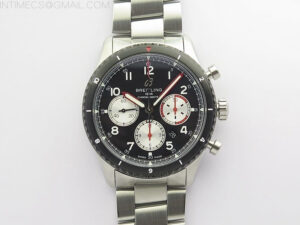 Navitimer 8 SS/DLC B12 Best Edition Black dial On SS Bracelet A7750