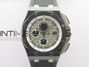 Royal Oak Offshore 44mm Black Ceramic Germany Edition JF 1:1 Best Edition on Rubber Strap A3126