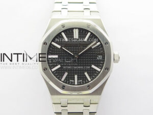 Royal Oak 41mm 15510 "50th Anniversary" SS APSF 1:1 Best Edition Black Dial on SS Bracelet SA4302 Super Clone