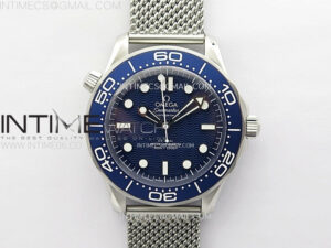 Seamaster 300M "No Time to Die" 007 SS VSF 1:1 Best Edition Blue Dial on SS Mesh Bracelet A8806