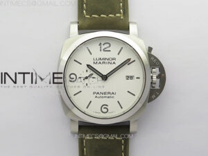 PAM 1314 TTF 1:1 Best Edition White Dial on Gray Asso Strap P.9010