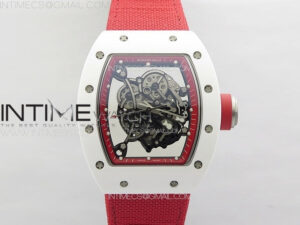 RM055 Real Ceramic Case KUF Best Edition Red Crown on Red Nylon Strap MIYOTA8215