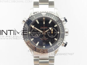 Planet Ocean Master Chronometer Chrono SS OM 1:1 Best Edition Black Dial on SS Bracelet A9900