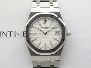 Royal Oak 39mm 15202ST SS IPF 1:1 Best Edition White Textured Dial on SS Bracelet A2121