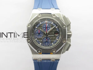Royal Oak Offshore 44mm SS Michael Schumacher Blue 1:1 JJF Best Edition A3126