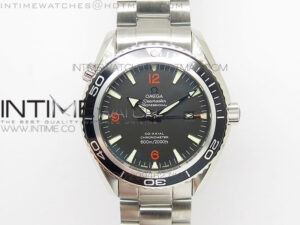 Planet Ocean 45mm Ultimate Edition SS Black/Orange Dial on Bracelet A2824