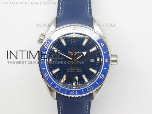 Seamaster GMT 600M Blue Dial SS On Blue Rubber Strap On A8605