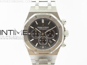 Royal Oak Chrono 26320 SS OMF 1:1 Best Edition Black dial on SS Bracelet A7750