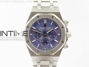 Royal Oak Chrono 26320 SS OMF 1:1 Best Edition Blue dial on SS Bracelet A7750