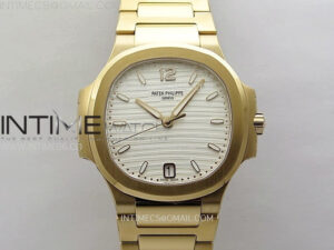 Nautilus 7118 New Version Ladies RG PPF 1:1 Best Edition White Dial on RG Bracelet A324 Super Clone