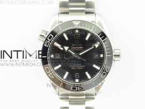 Planet Ocean 43.5mm SS VSF 1:1 Best Edition Black Ceramic Bezel and Dial on SS Bracelet A8900 Super Clone