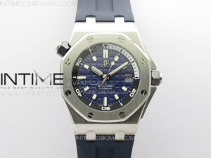 Royal Oak Offshore Diver 15720 ZF 1:1 Best Edition Blue Dial on Blue Rubber Strap A4308