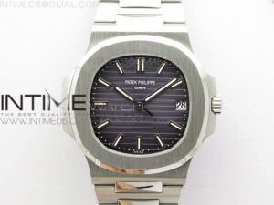Nautilus Jumbo 5711 Super Replication PPF V4 1:1 Best Edition Gray Textured Dial on SS Bracelet PPF324